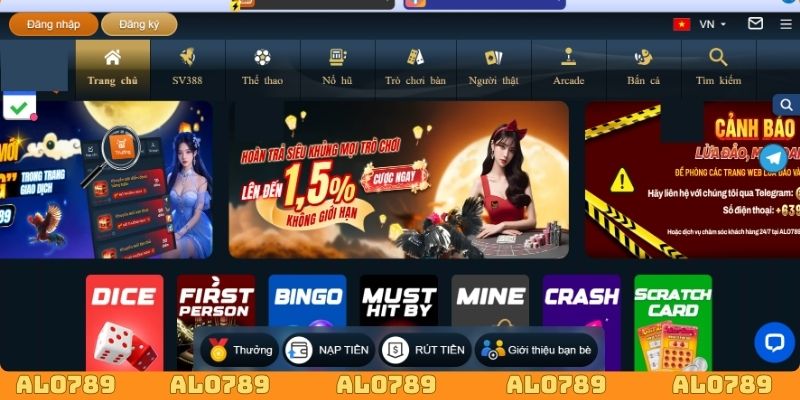 Giấy phép hoạt động ALO789 bảo vệ hội viên