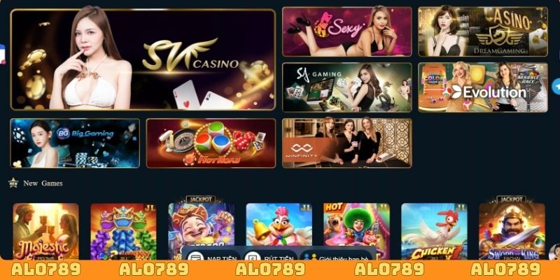 Tận hưởng kho game đẳng cấp trên nhà cái uy tín ALO789